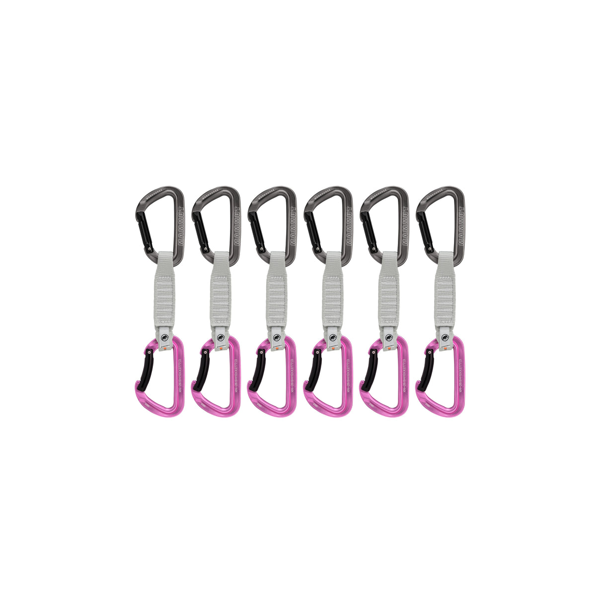 Mammut atsaites Workhorse Keylock 12cm/17cm 6-pack Grey-Pink 12 cm