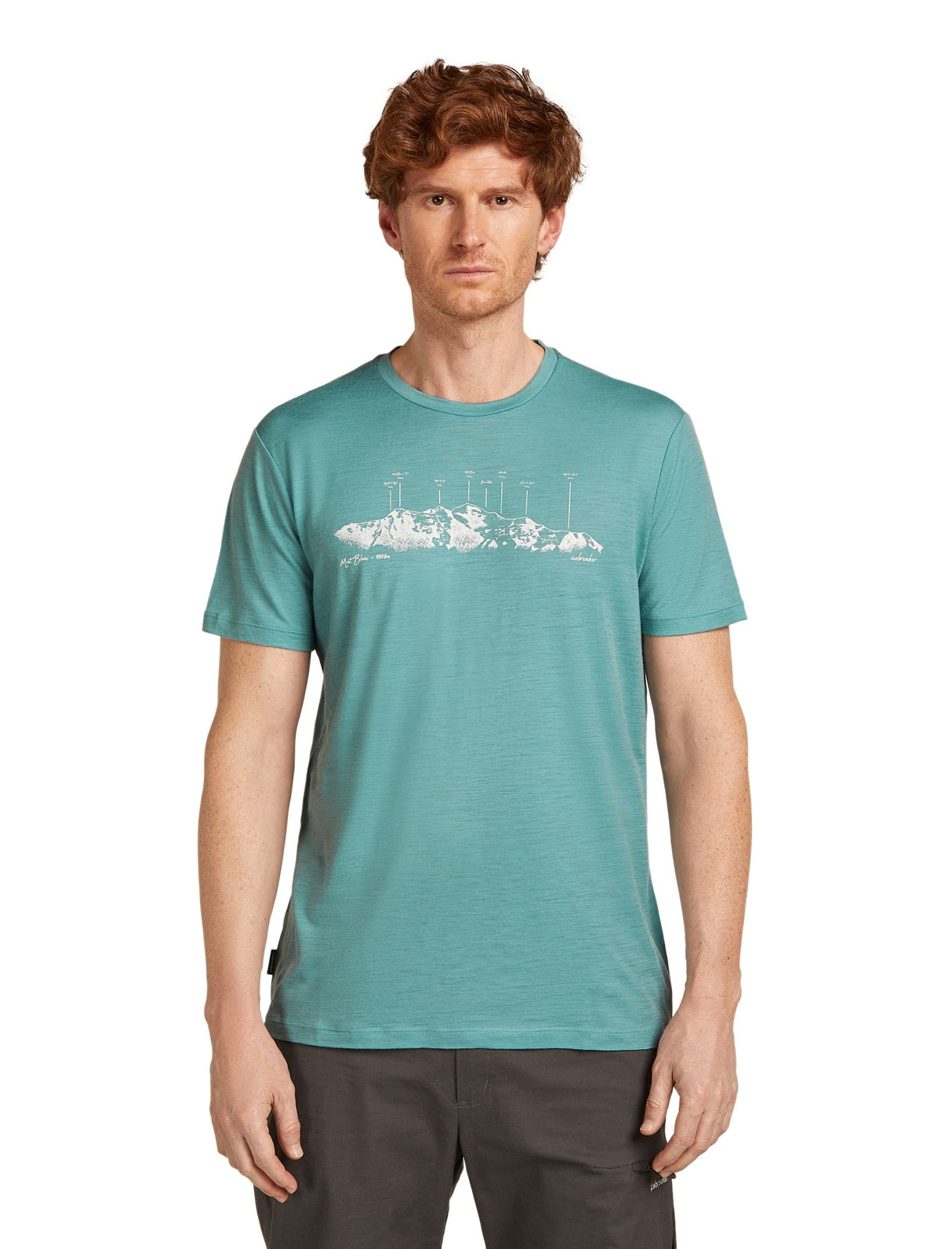 Men's Merino T-shirt Icebreaker Tech Lite SS 150 Massif