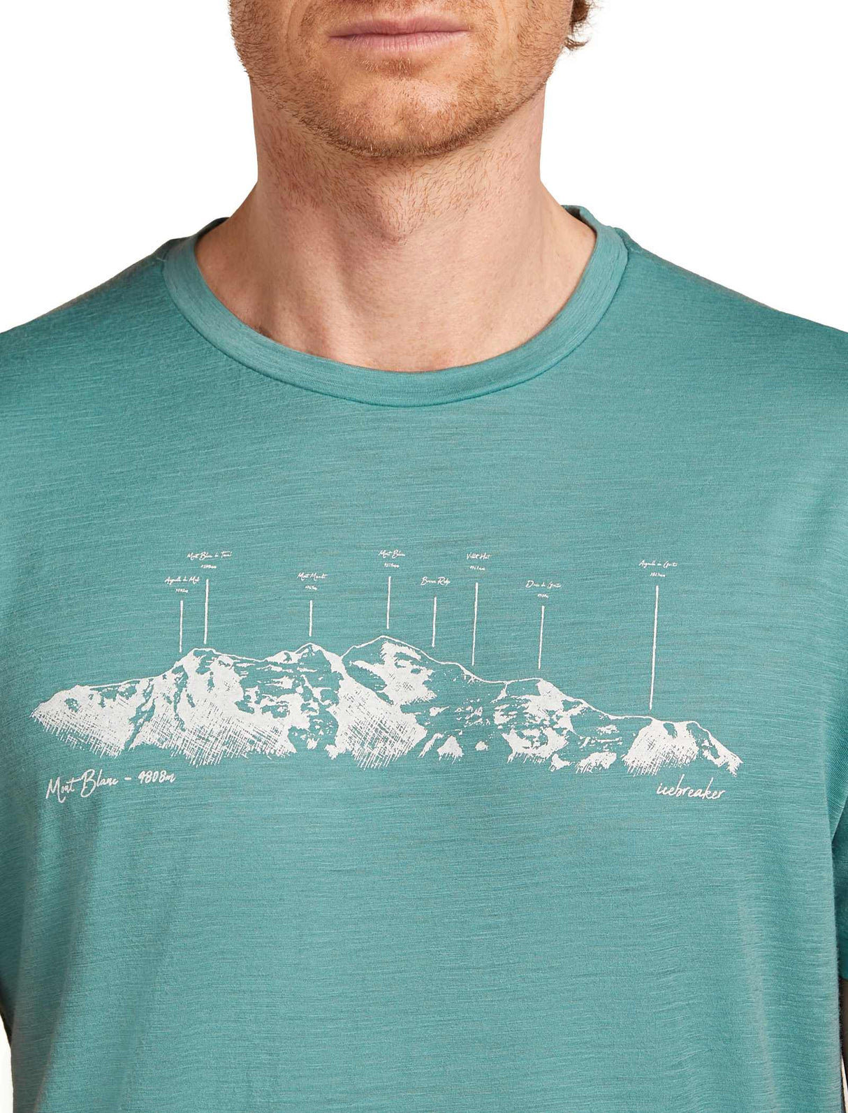 Men's Merino T-shirt Icebreaker Tech Lite SS 150 Massif