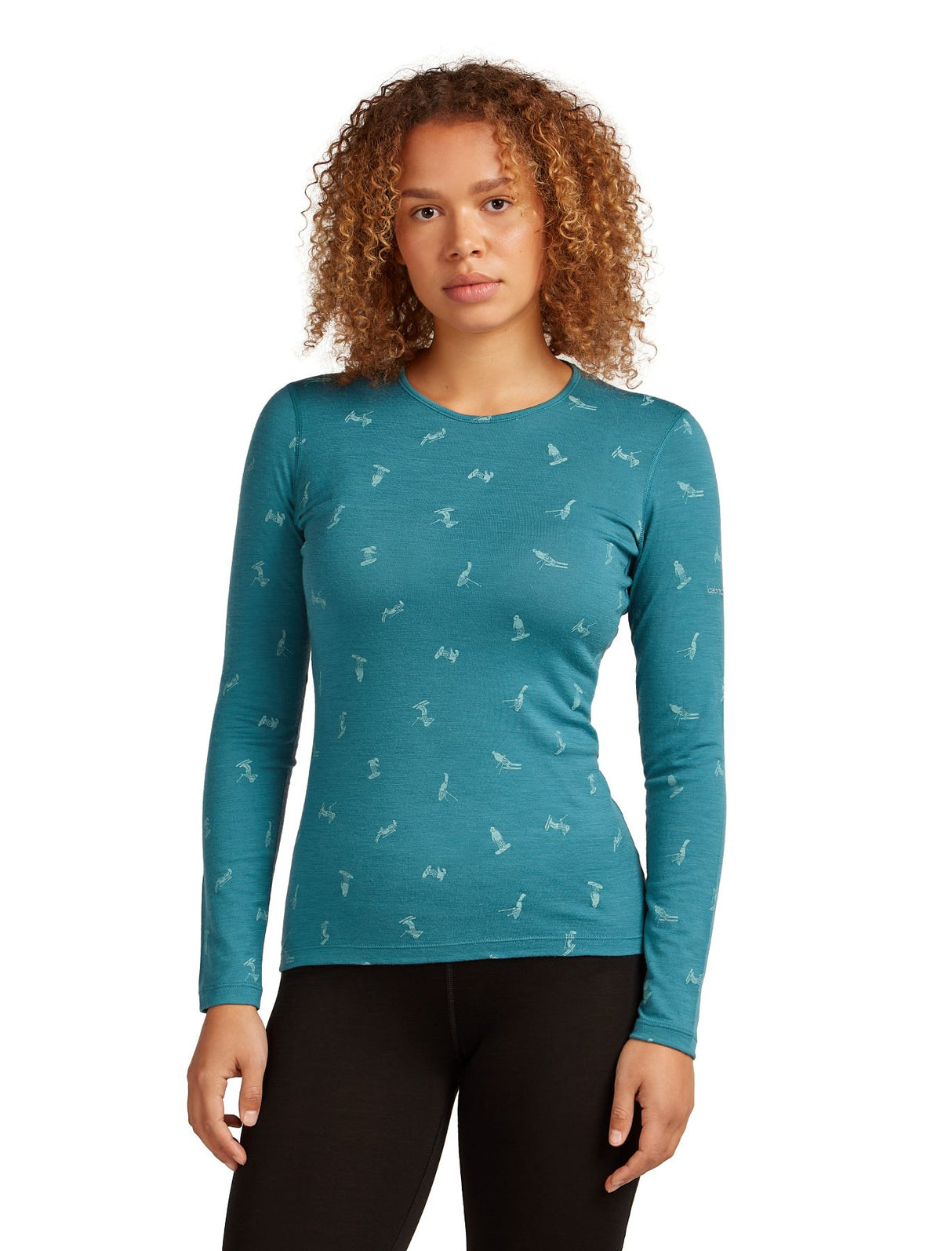 Women's Icebreaker 200 Oasis LS Crewe Merino Thermal Shirt