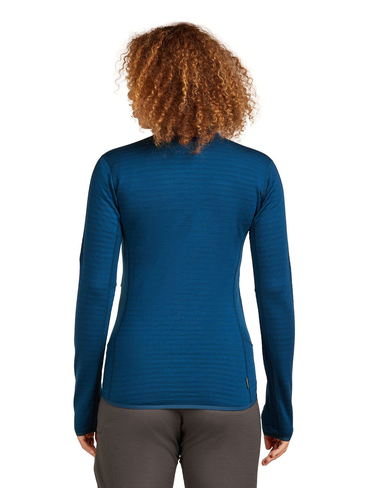 Vilnas flīsa jaka Icebreaker Real Fleece Descend LS Zip sieviešu