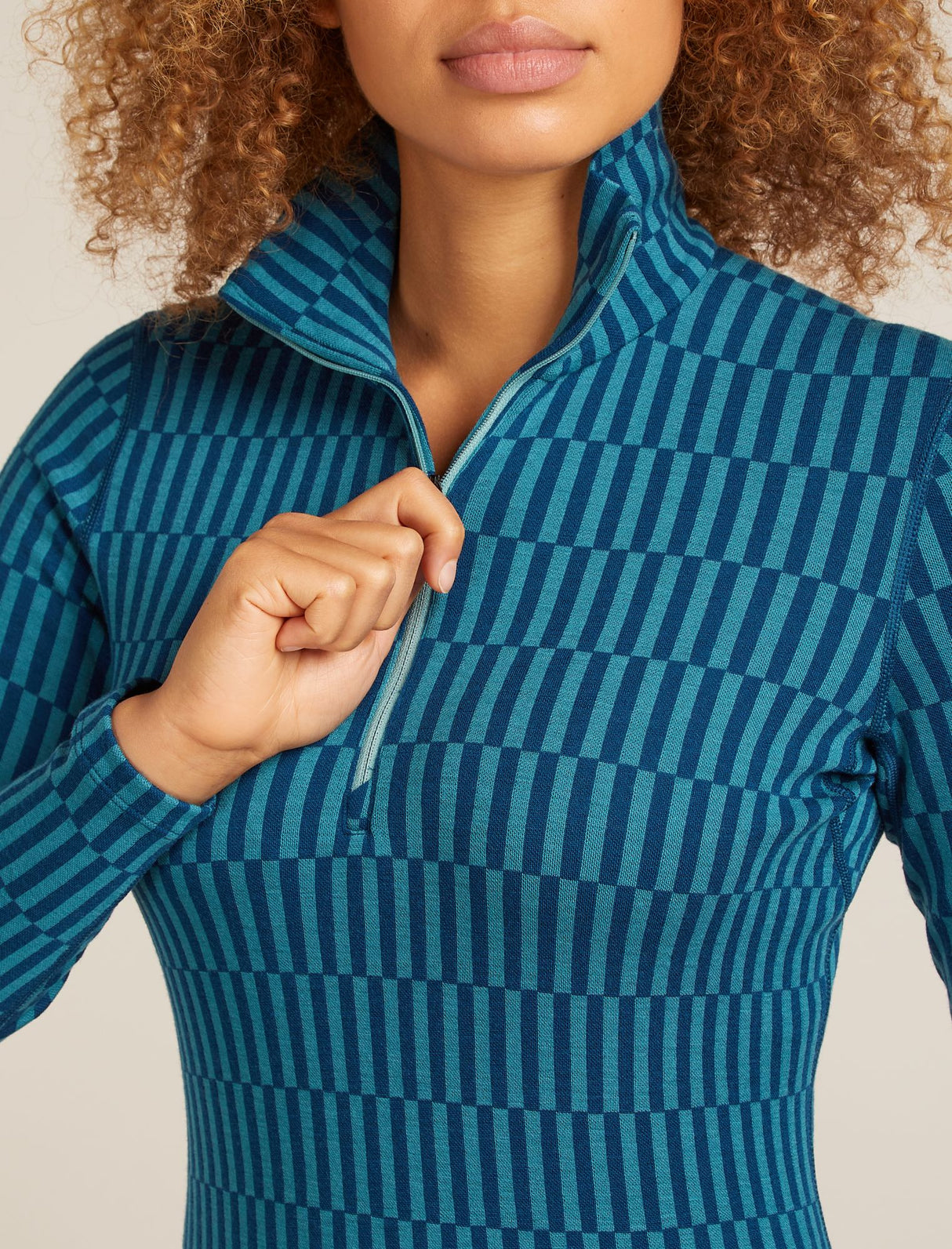 Merino thermal underwear shirt Icebreaker Vertex 260 LS Half zip Women's