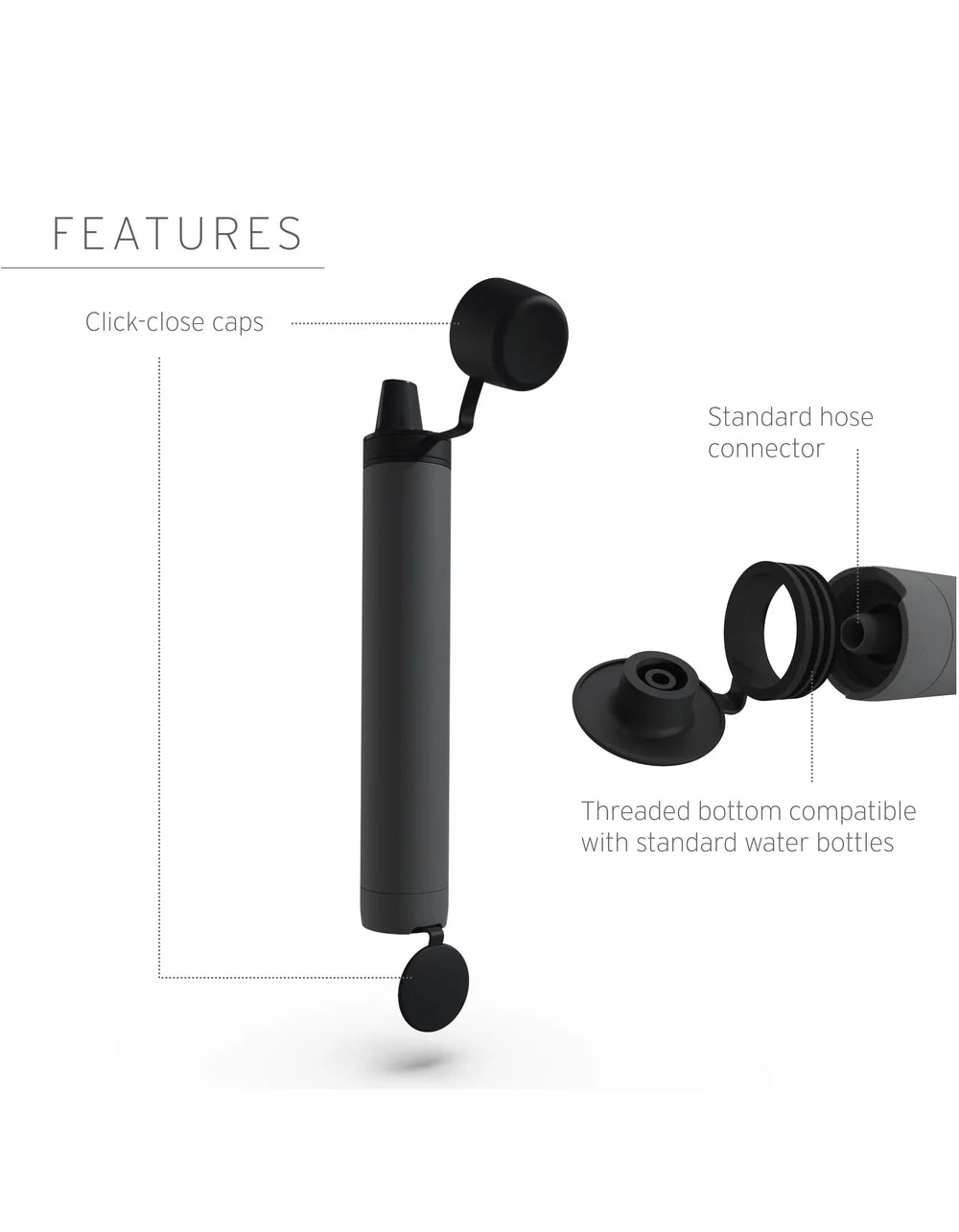 Ūdens filtrs LifeStraw Peak Series Personal Water Filter Straw