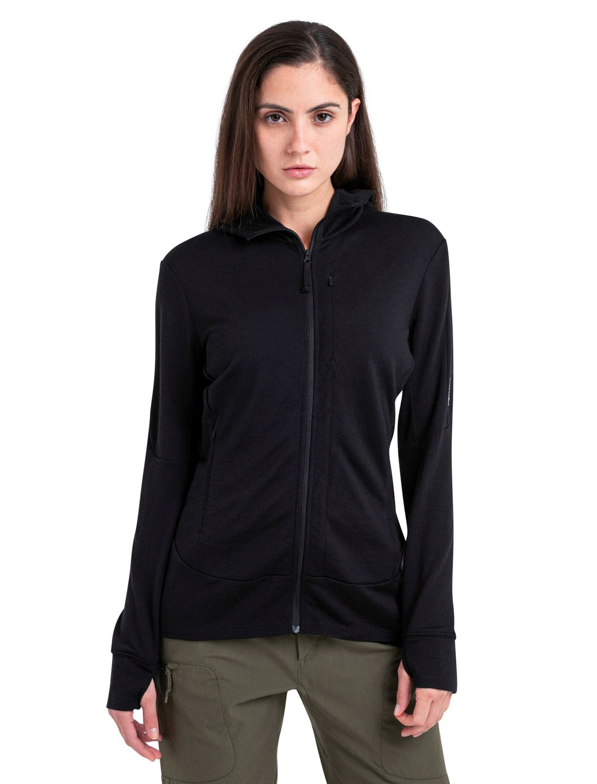 Icebreaker Women's Merino Wool Quantum LS Zip Hoodie