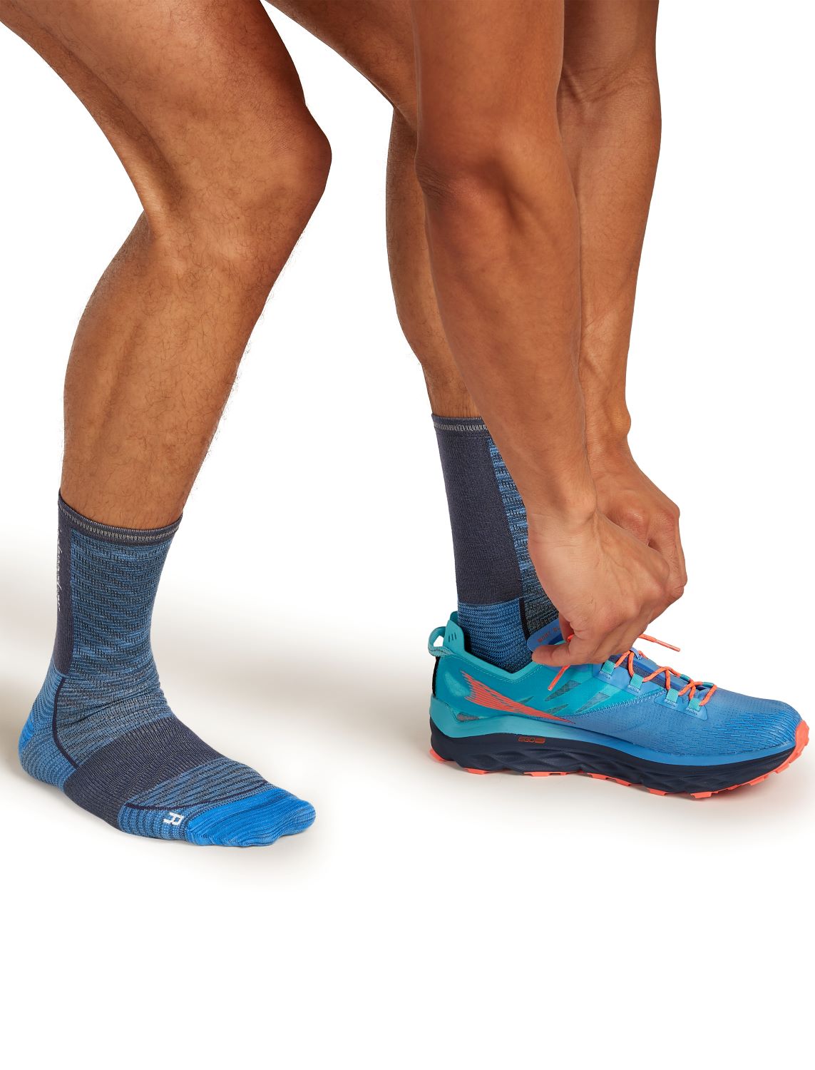 Skriešanas zeķes Icebreaker Merino Run+ Ultralight Crew vīriešu