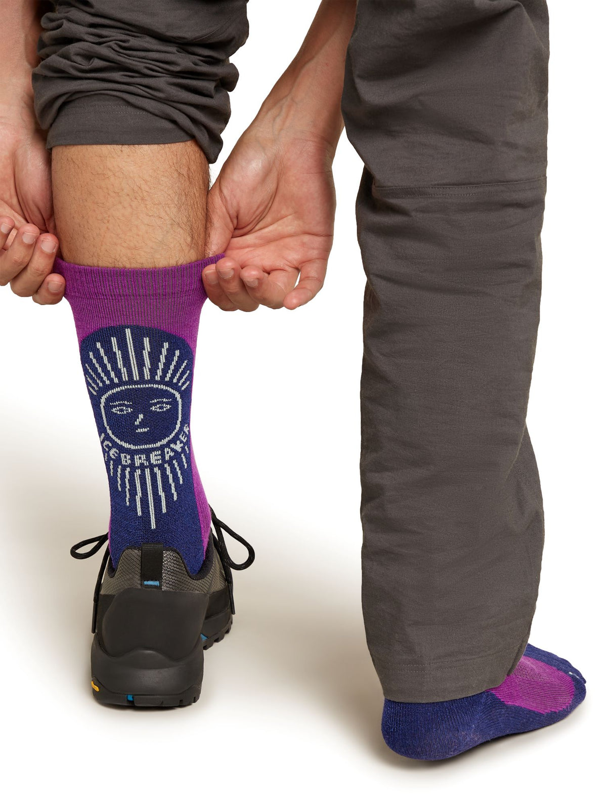 Zeķes Icebreaker Merino Hike+ Light Crew IB Solar vīriešu