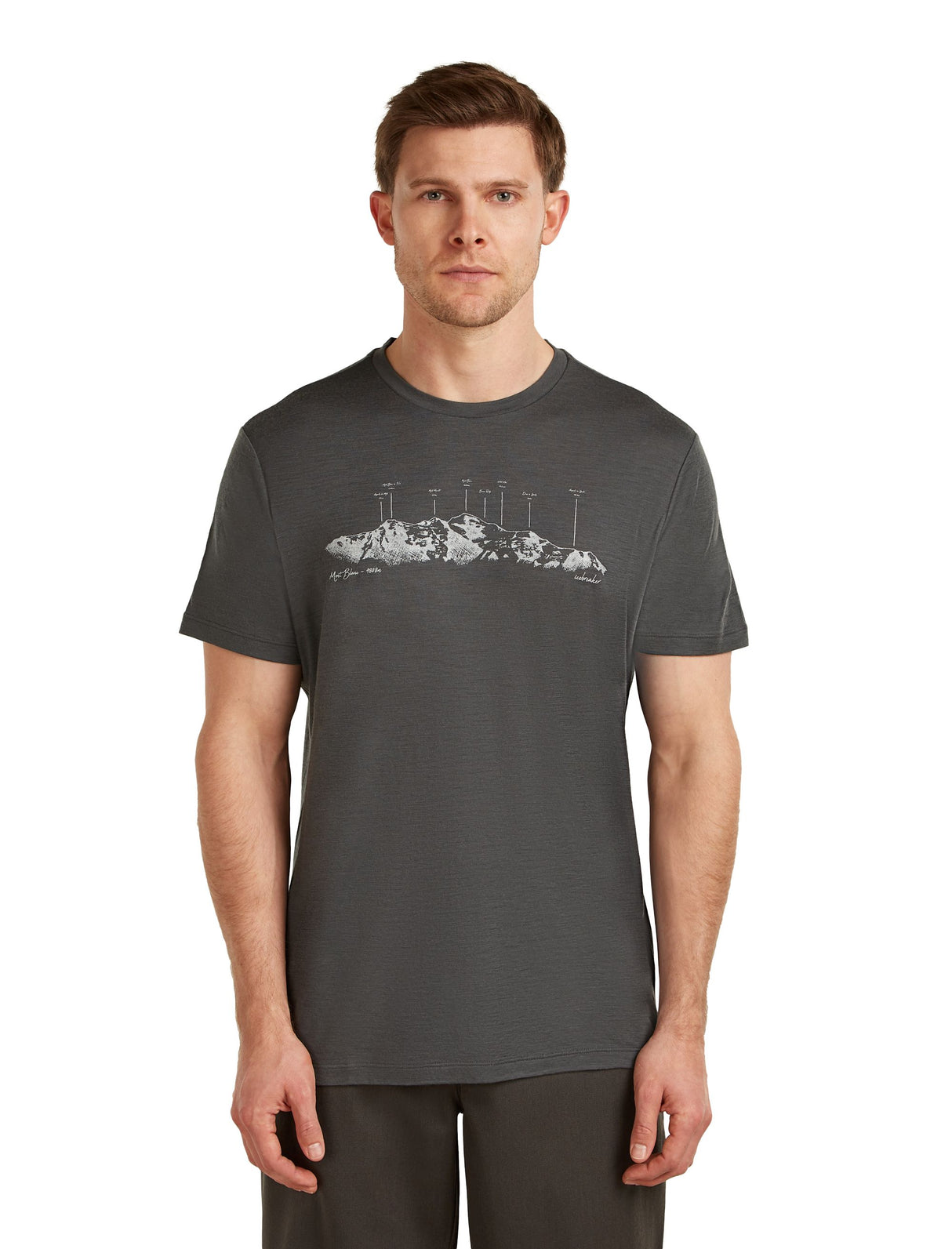 Men's Merino T-shirt Icebreaker Tech Lite SS 150 Massif