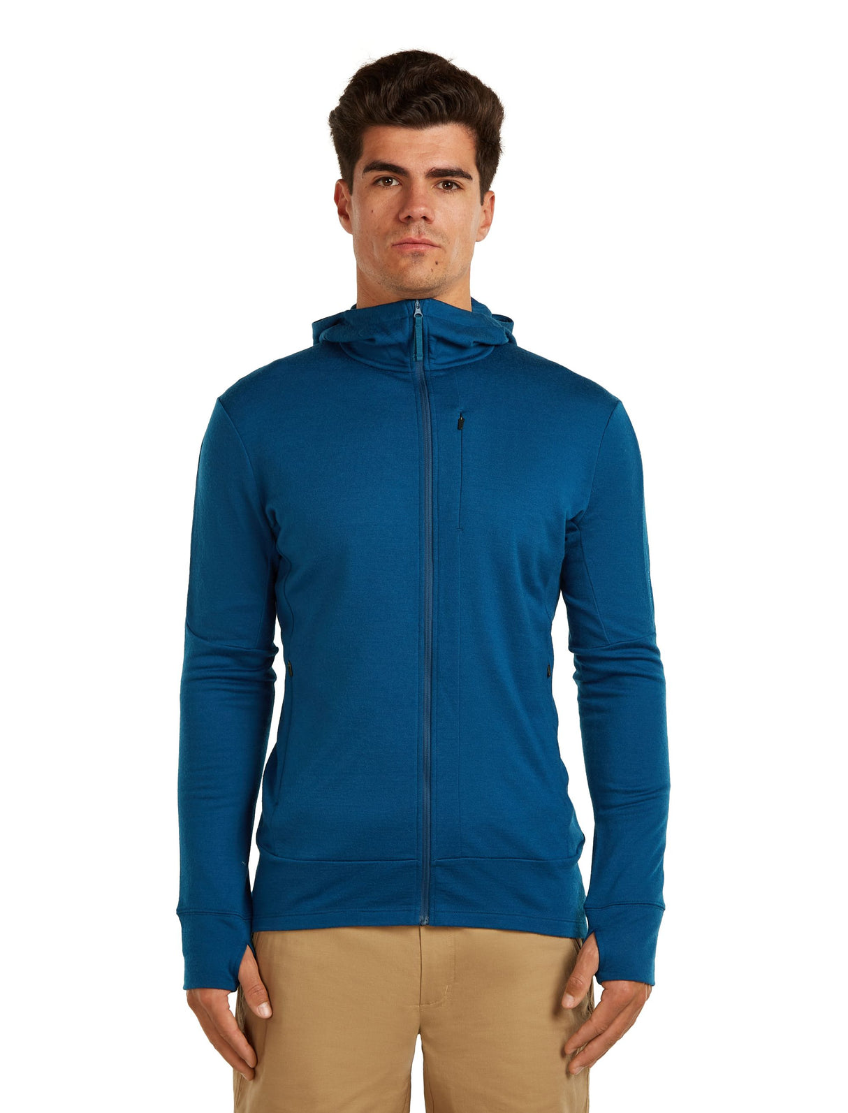 Men's Merino Hoodie Icebreaker Quantum IV LS Zip