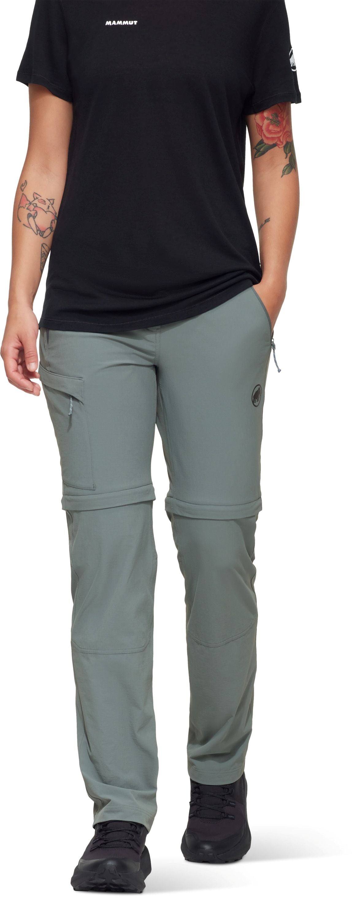 Pārgājienu bikses-šorti Mammut Runbold IV Zip Off sieviešu