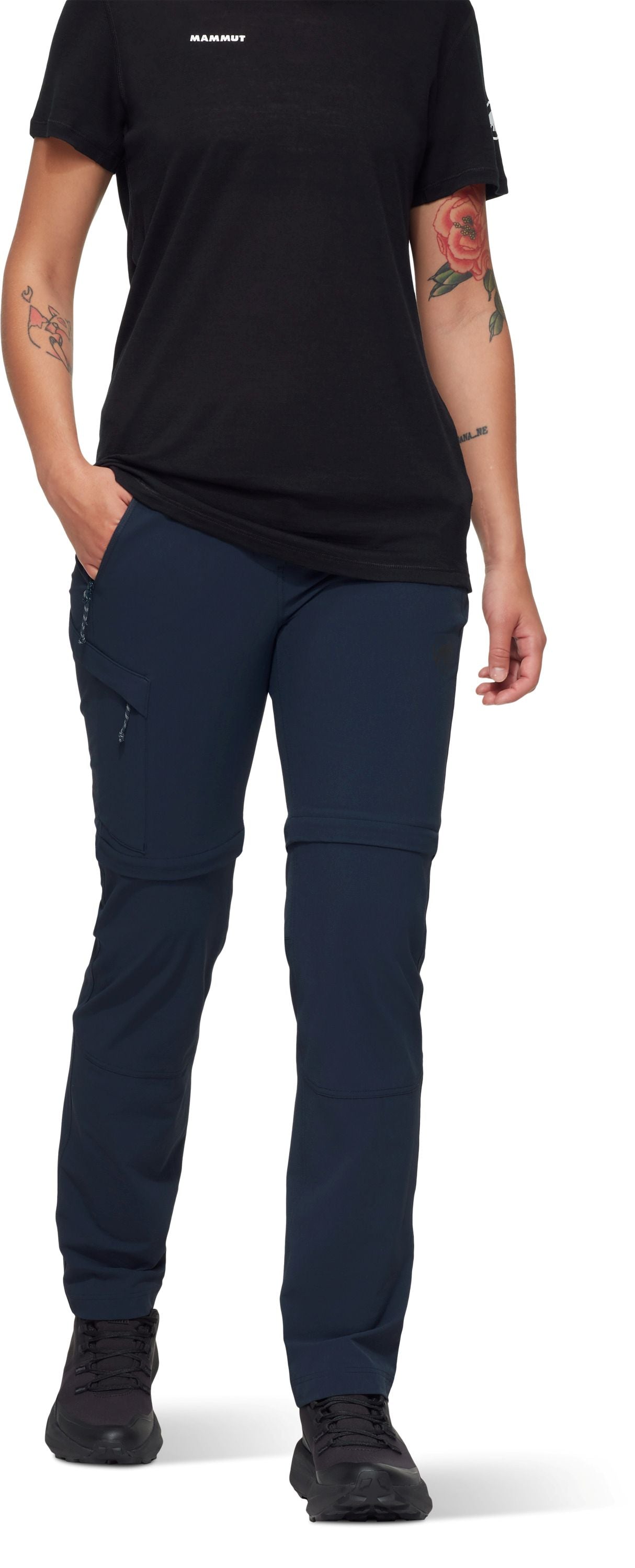 Pārgājienu bikses-šorti Mammut Runbold IV Zip Off sieviešu