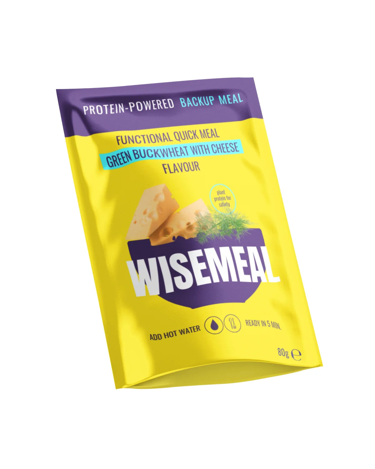 WiseMeal ātrā maltīte Zaļie griķi ar sieru