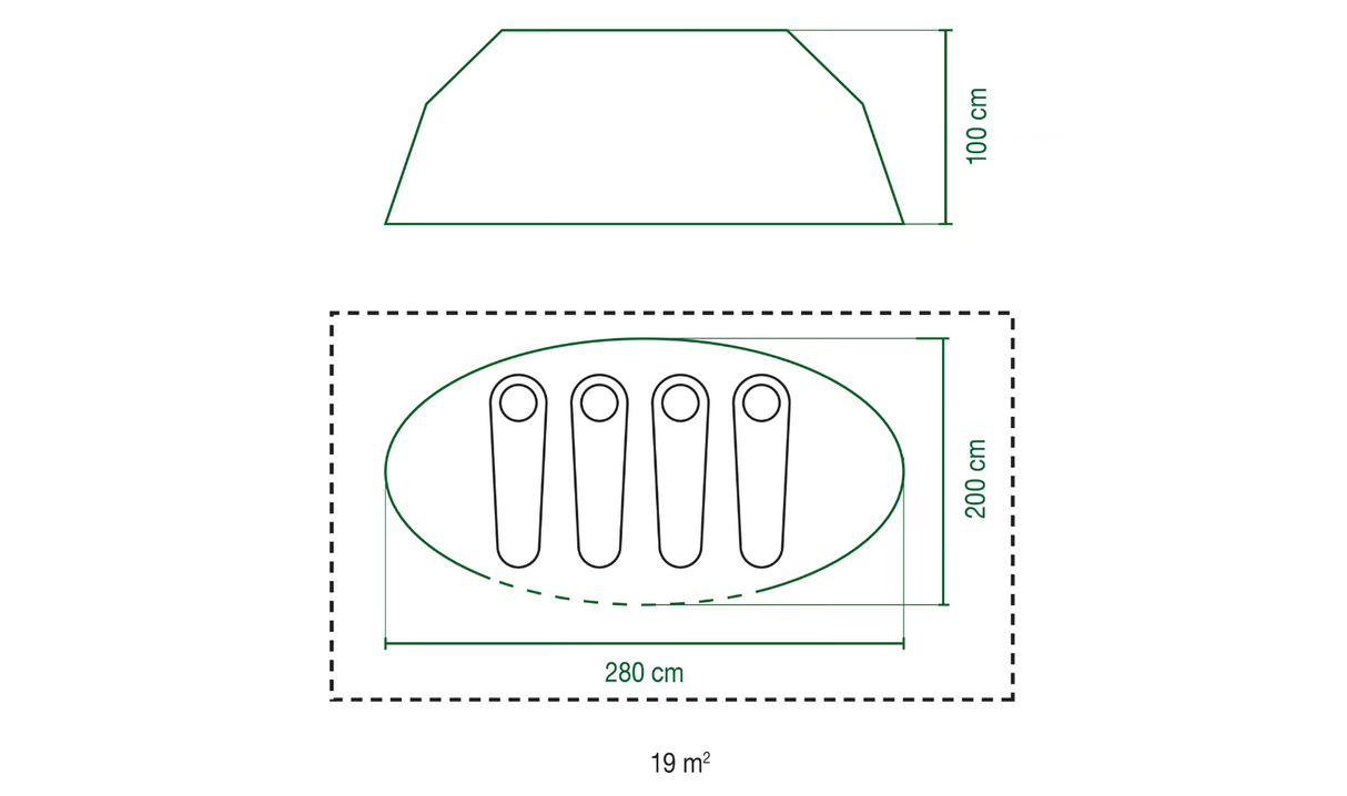 Četrvietīga telts Coleman Galiano 4
