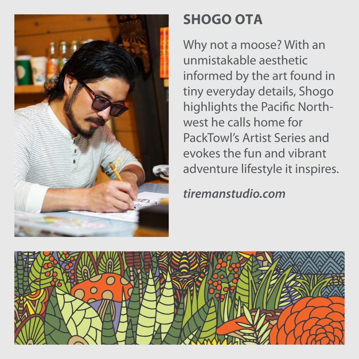 Dvielis Packtowl Personal Body Artist Series