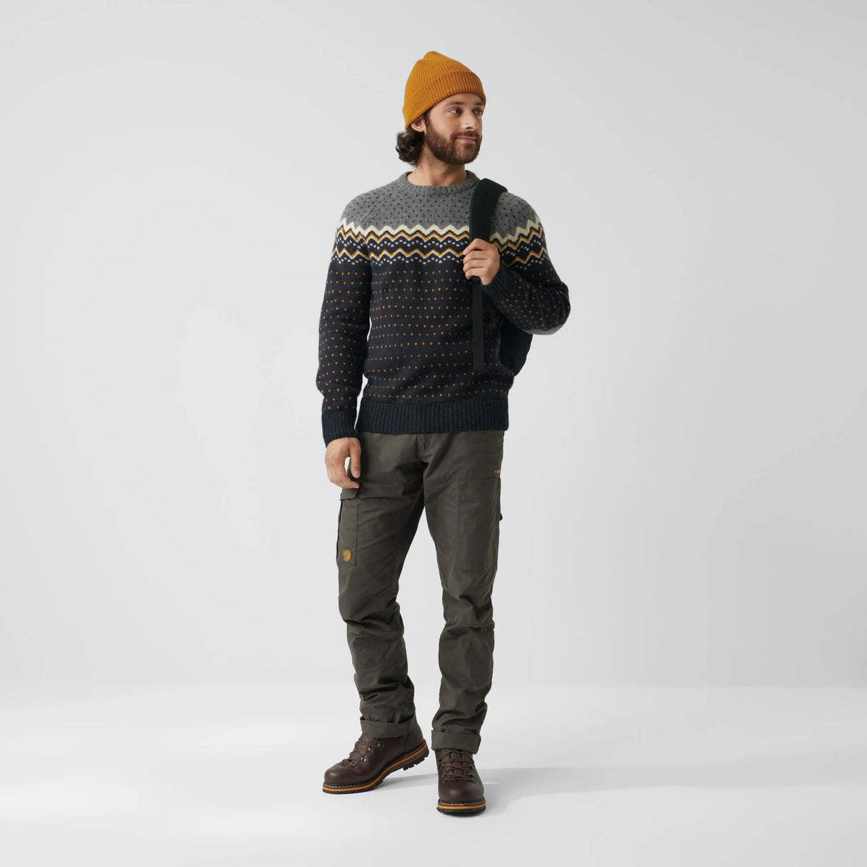Men's wool sweater Fjallraven Övik Knit