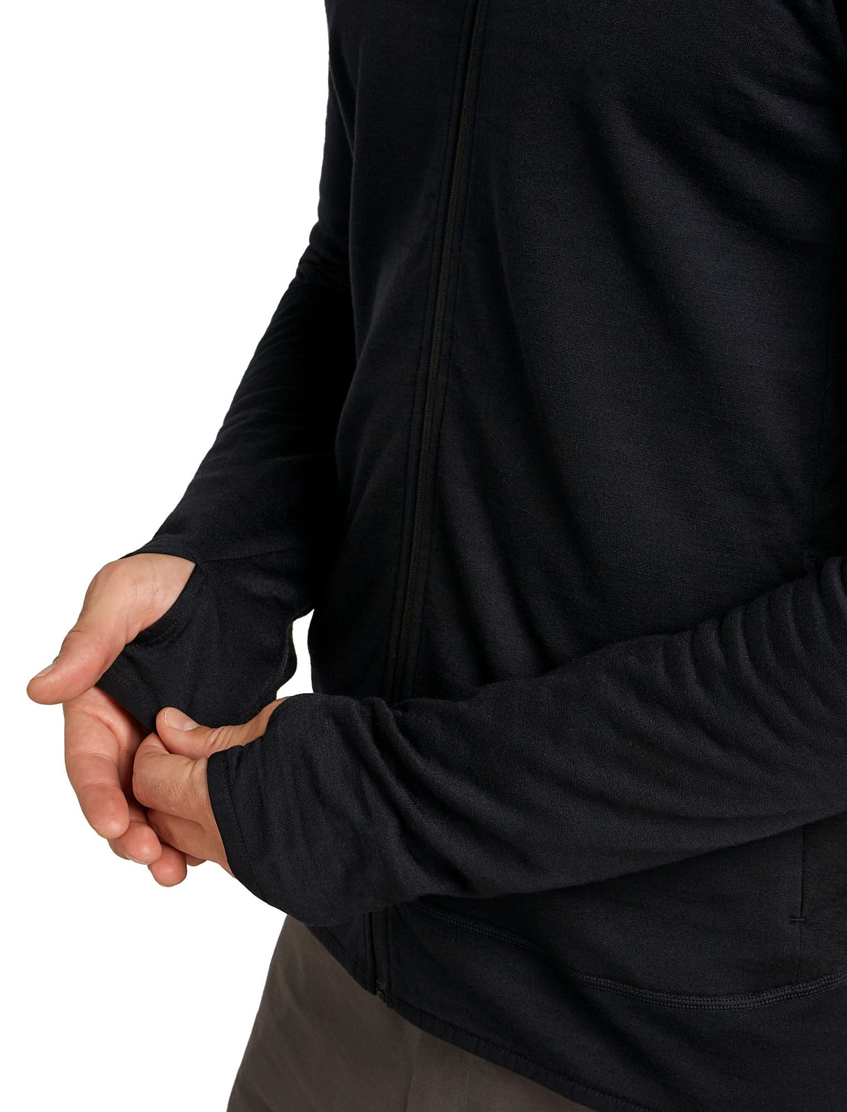 Vilnas flīsa jaka Icebreaker Real Fleece Descend vīriešu