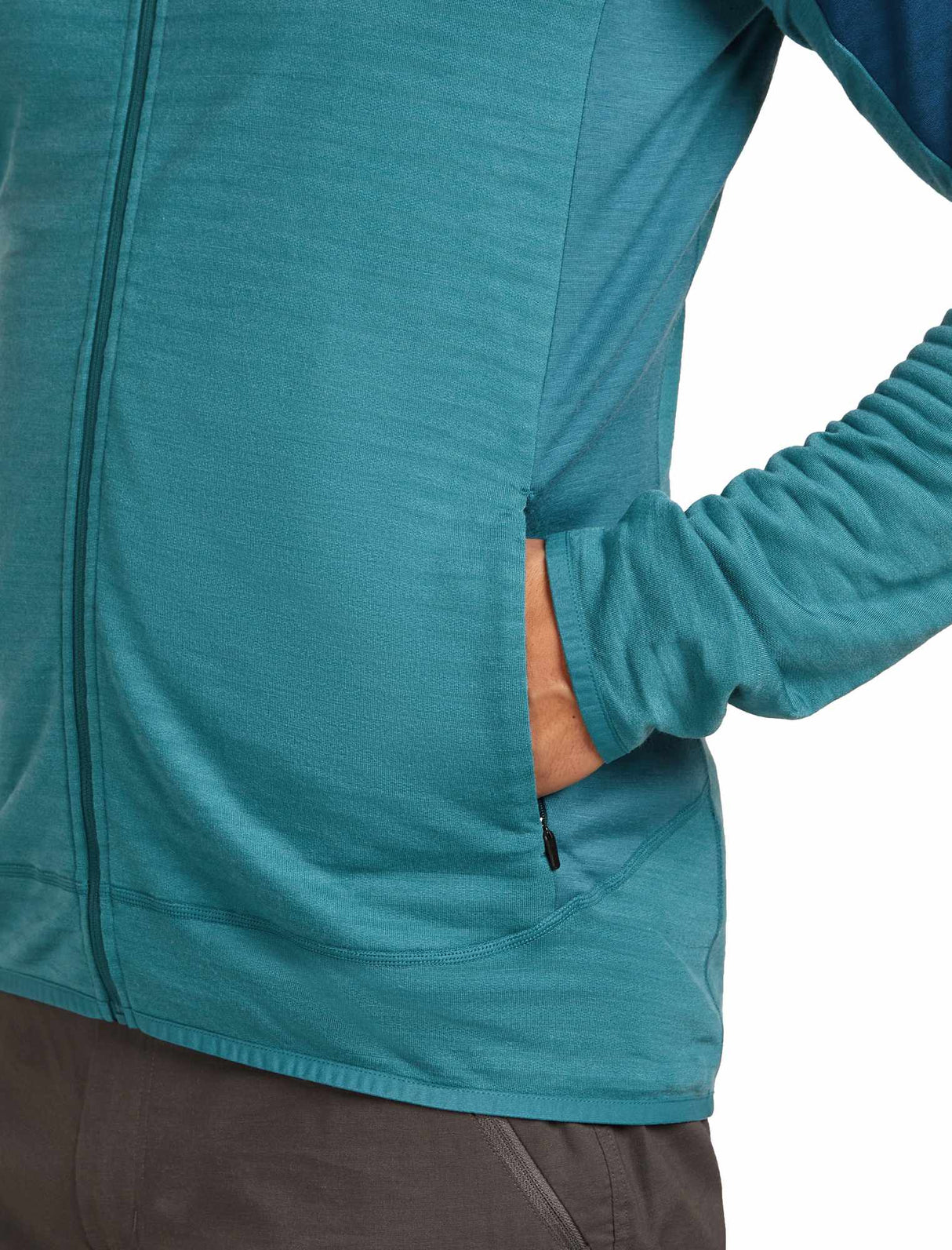 Vilnas flīsa jaka Icebreaker Real Fleece Descend vīriešu