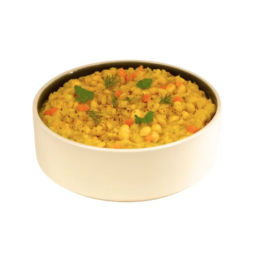 Freeze-dried food Good Mood Meals Peas with cheese and mushroom sauce