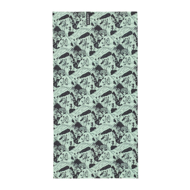 Tuneļšalle Mammut Neck Gaiter Climbing Scene Neo Mint-Black