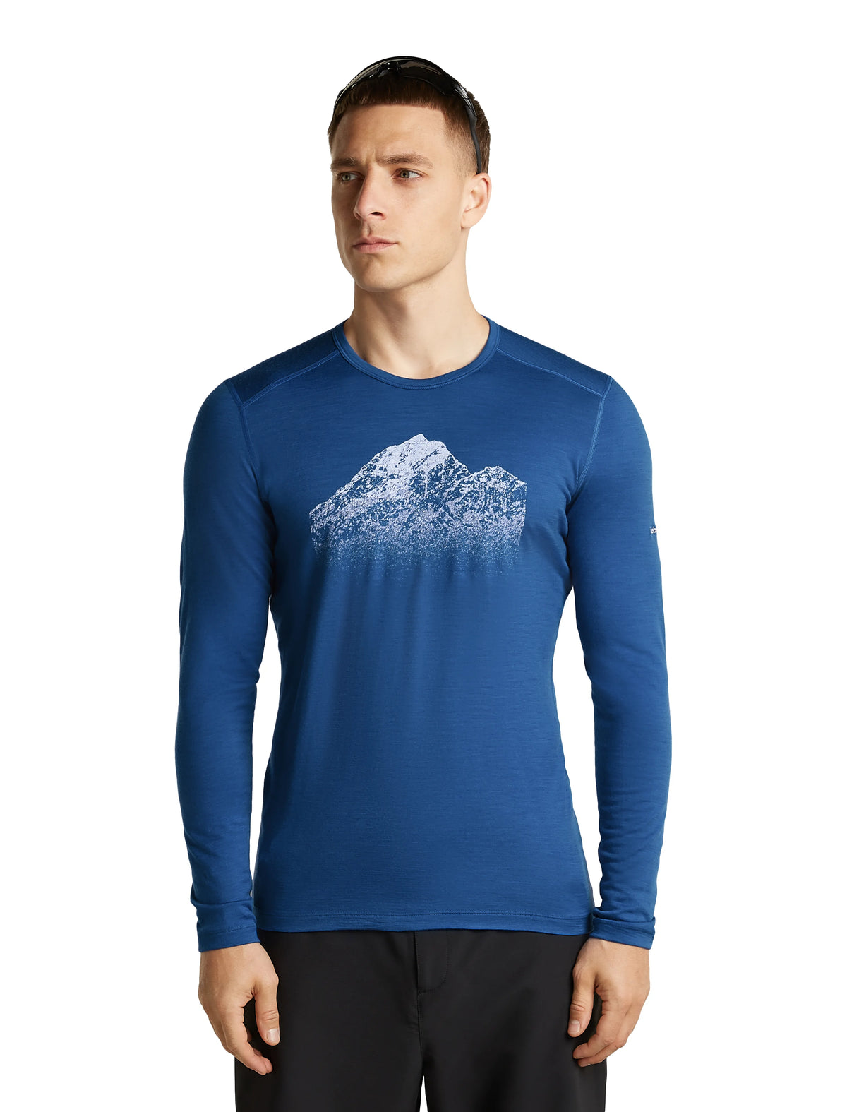Icebreaker Merino 200 Oasis LS Crew Snow Day Men's Thermal Base Layer Top