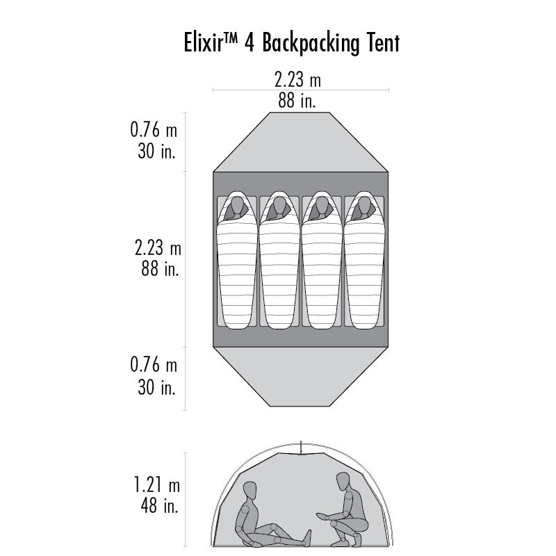 MSR Elixir 4-vietīga telts