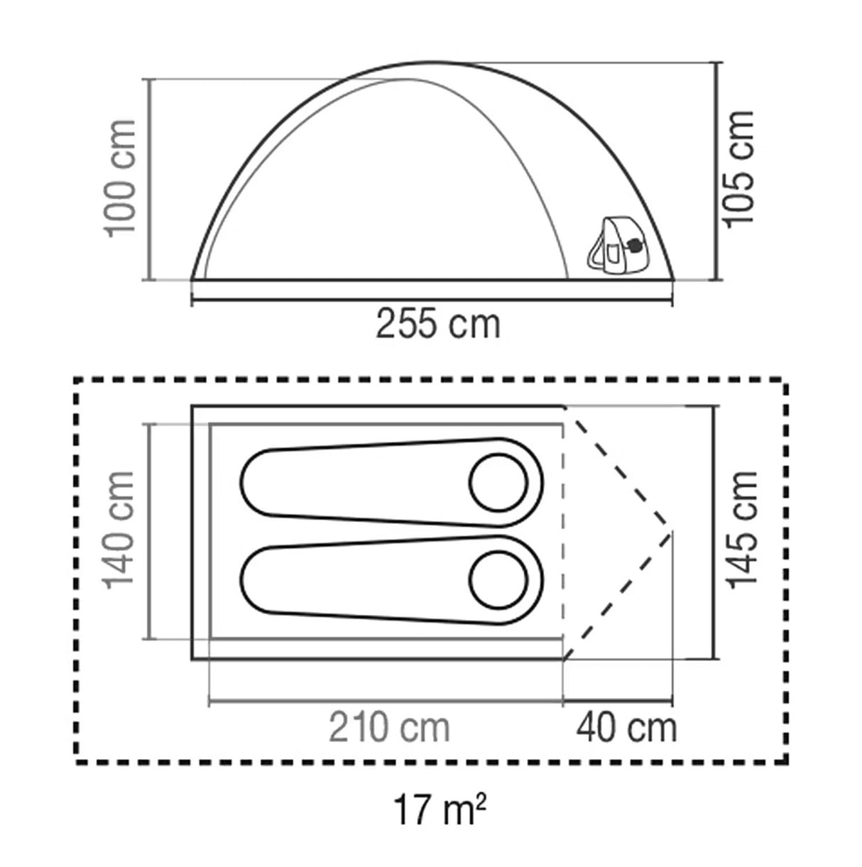 Coleman Darwin 2 Blackout double tent