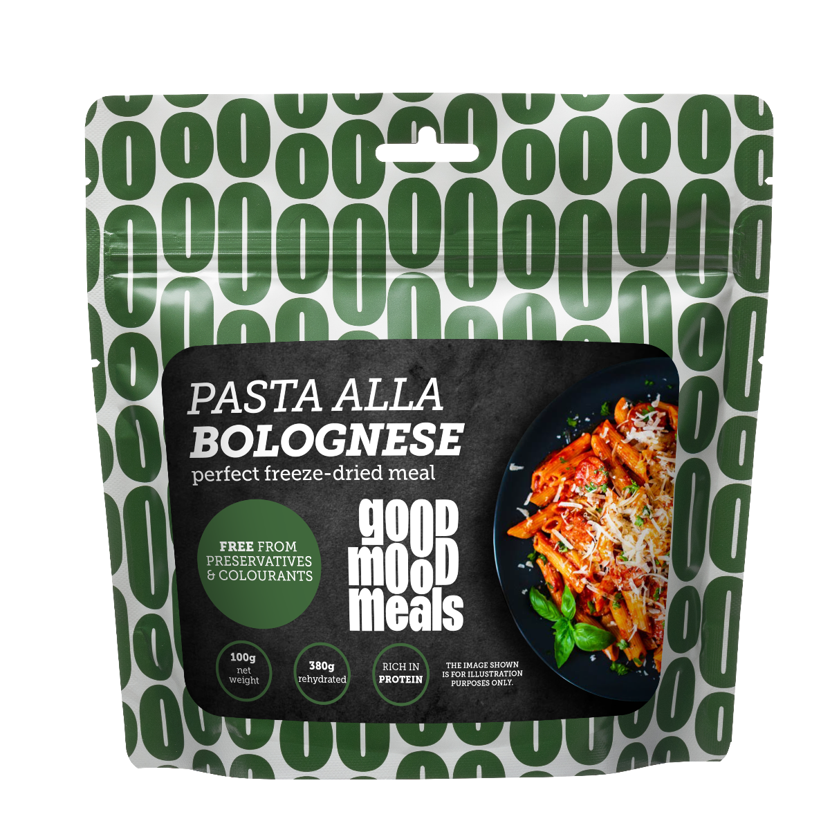 Liofilizēta pārtika Good Mood Meals Pasta ar boloņas mērci
