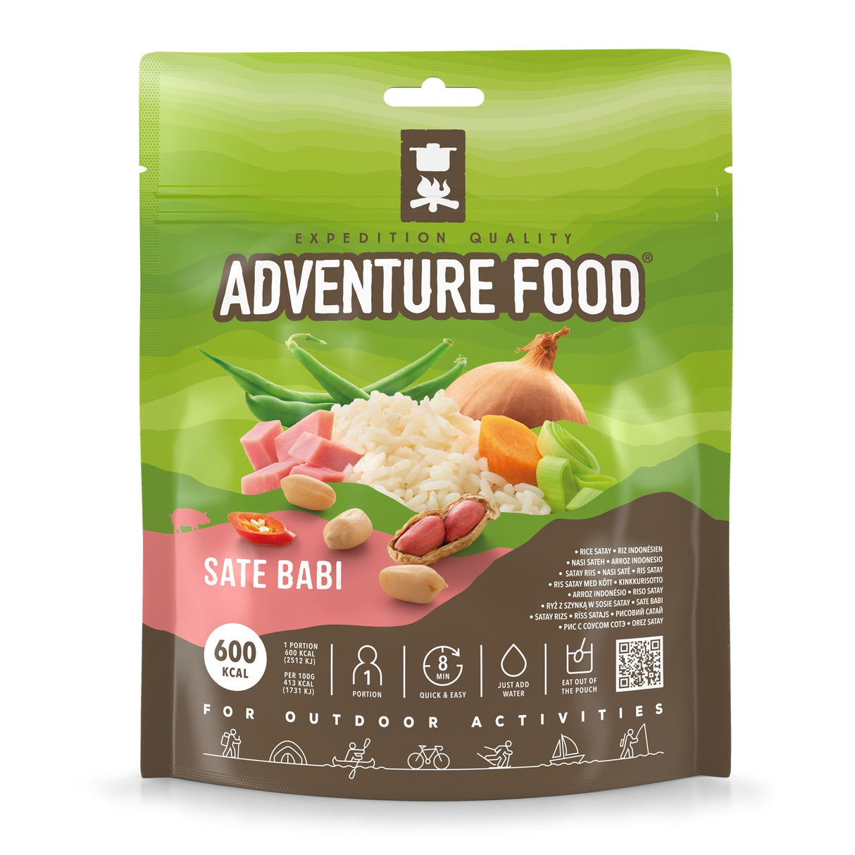 Tūristu pārtika Adventure Food Sate Babi