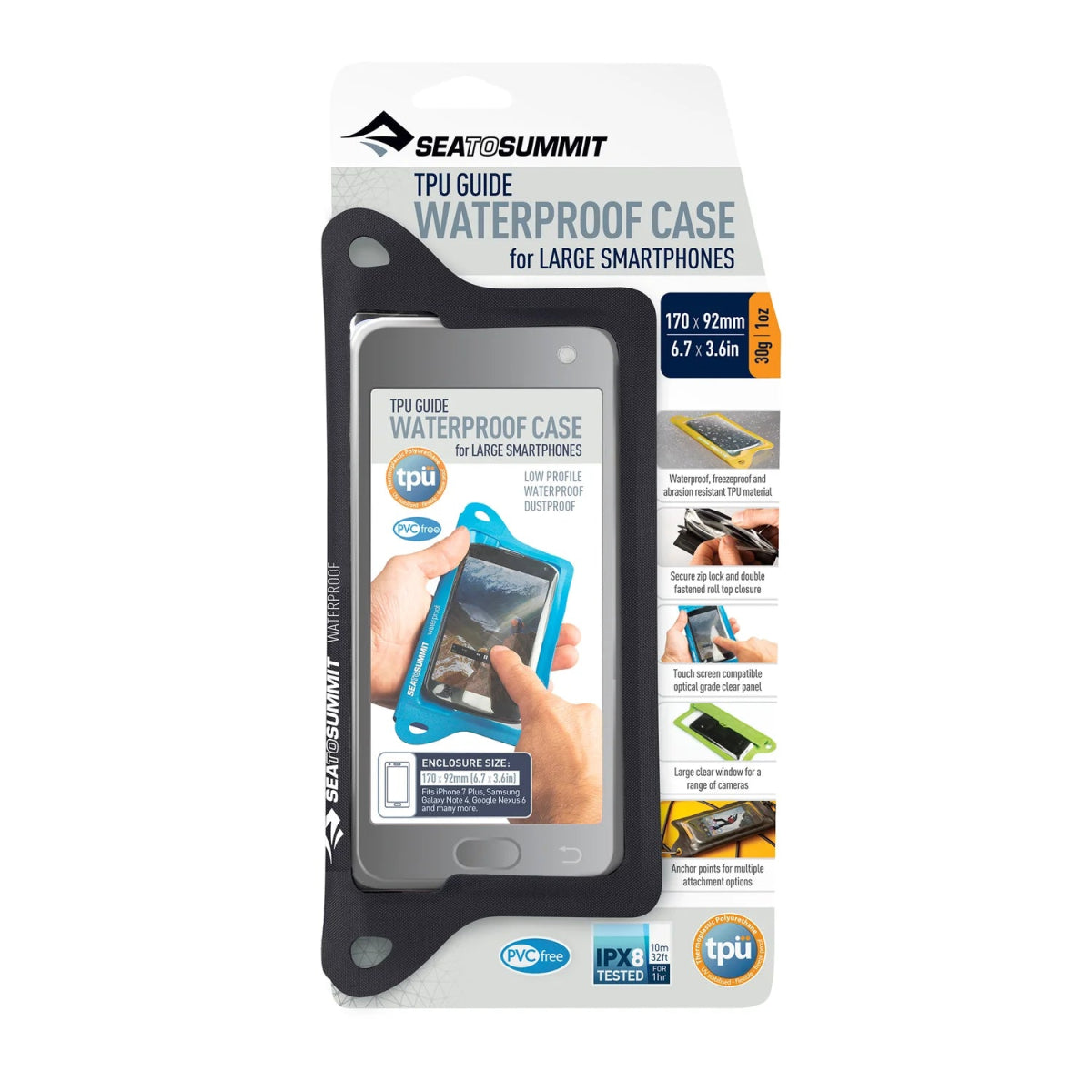 Ūdensizturīgs maciņš viedtālrunim Sea To Summit TPU Guide Waterproof Case for Smartphones L