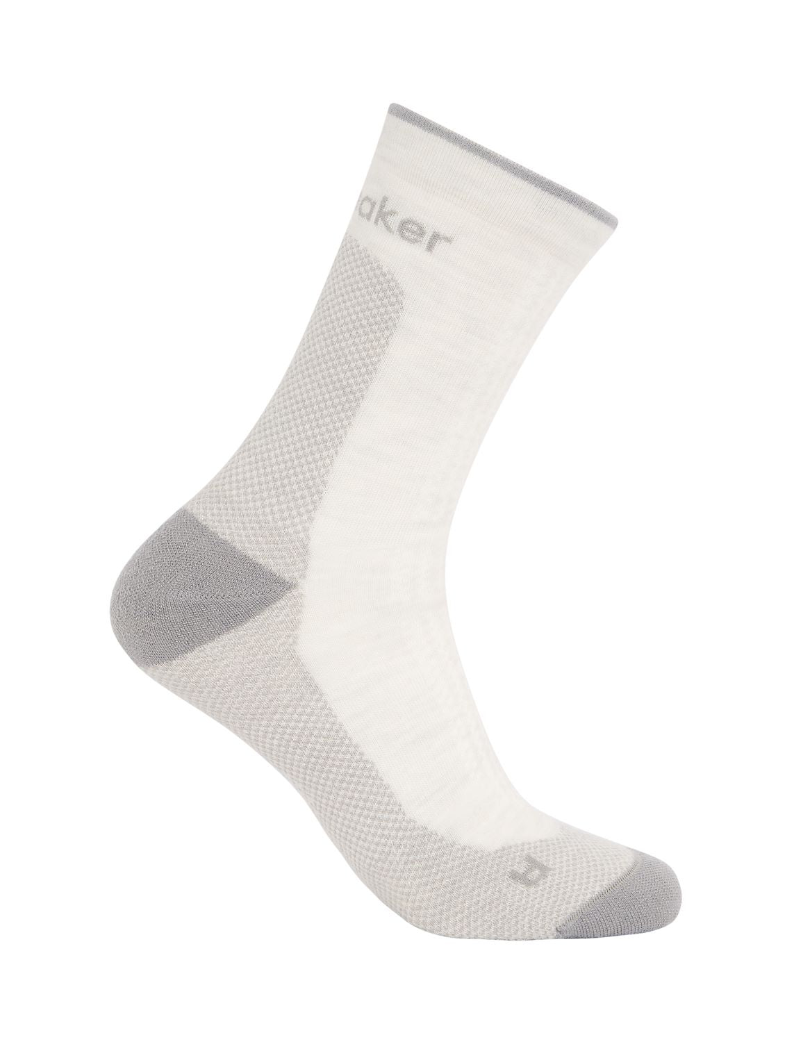 Zeķes Icebreaker Hike+ Ultralight Quart vīriešu Ecru Heather Alloy