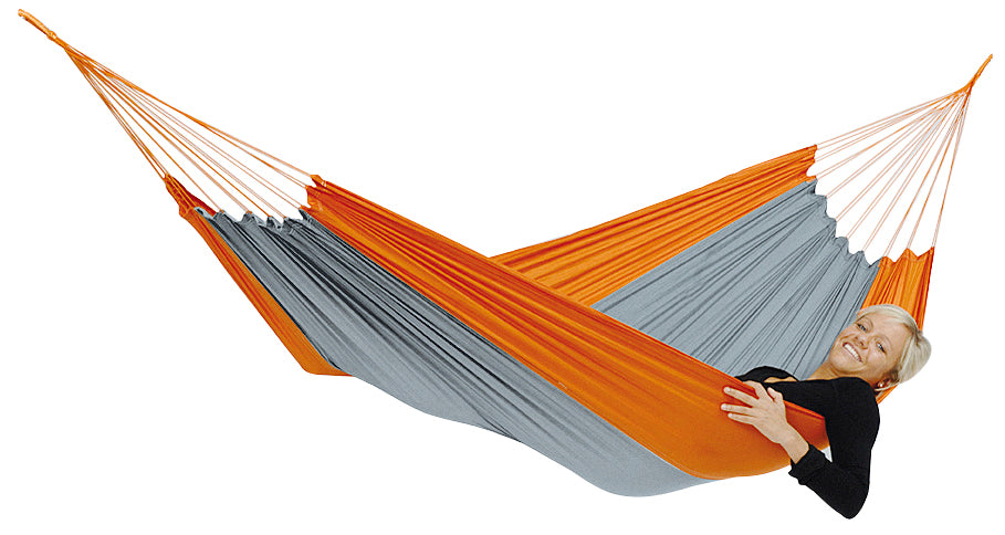 Šūpuļtīkls Amazonas Hammock Silk Traveller Oranžs-Pelēks