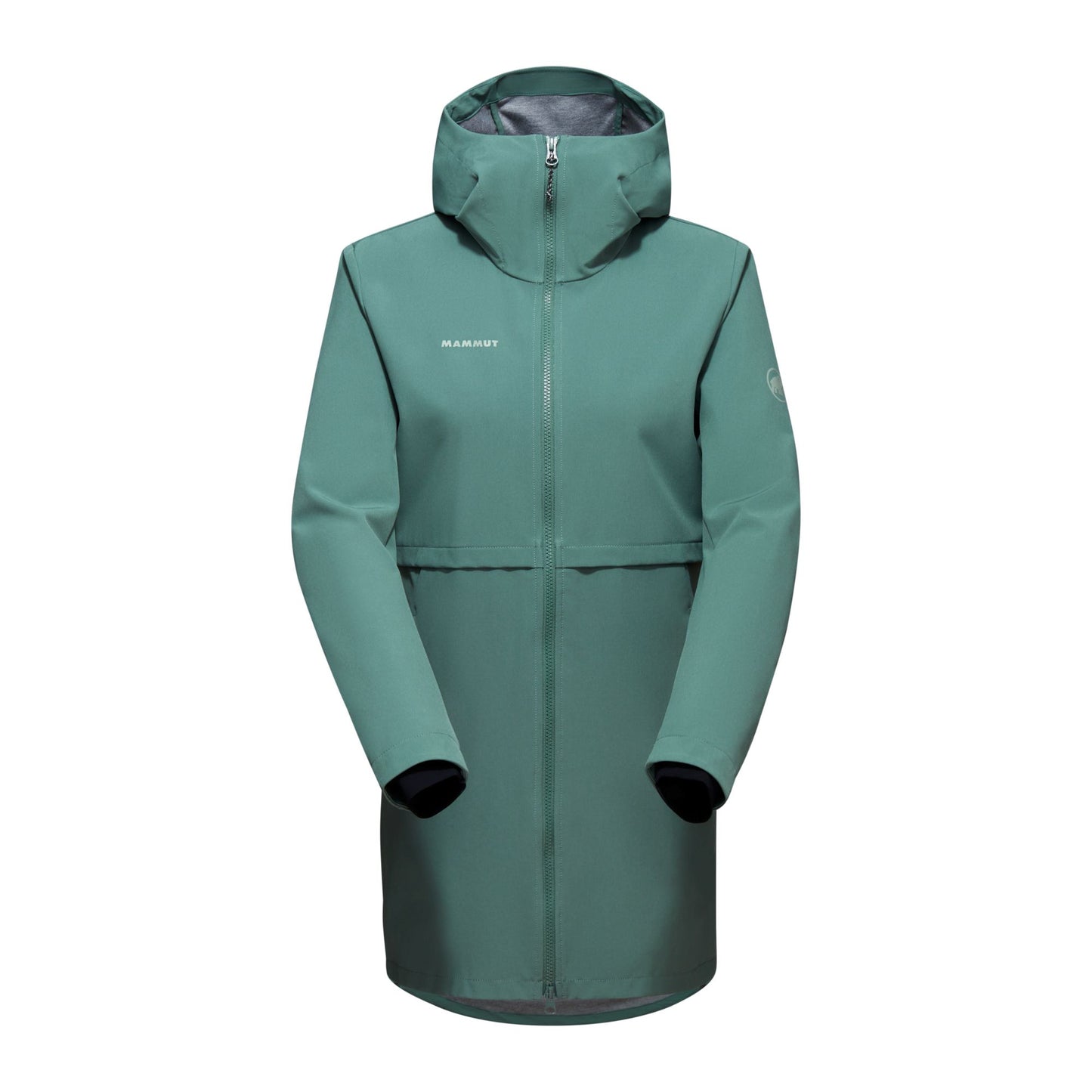 Vējjaka Mammut Seon SO Hooded sieviešu Dark Jade