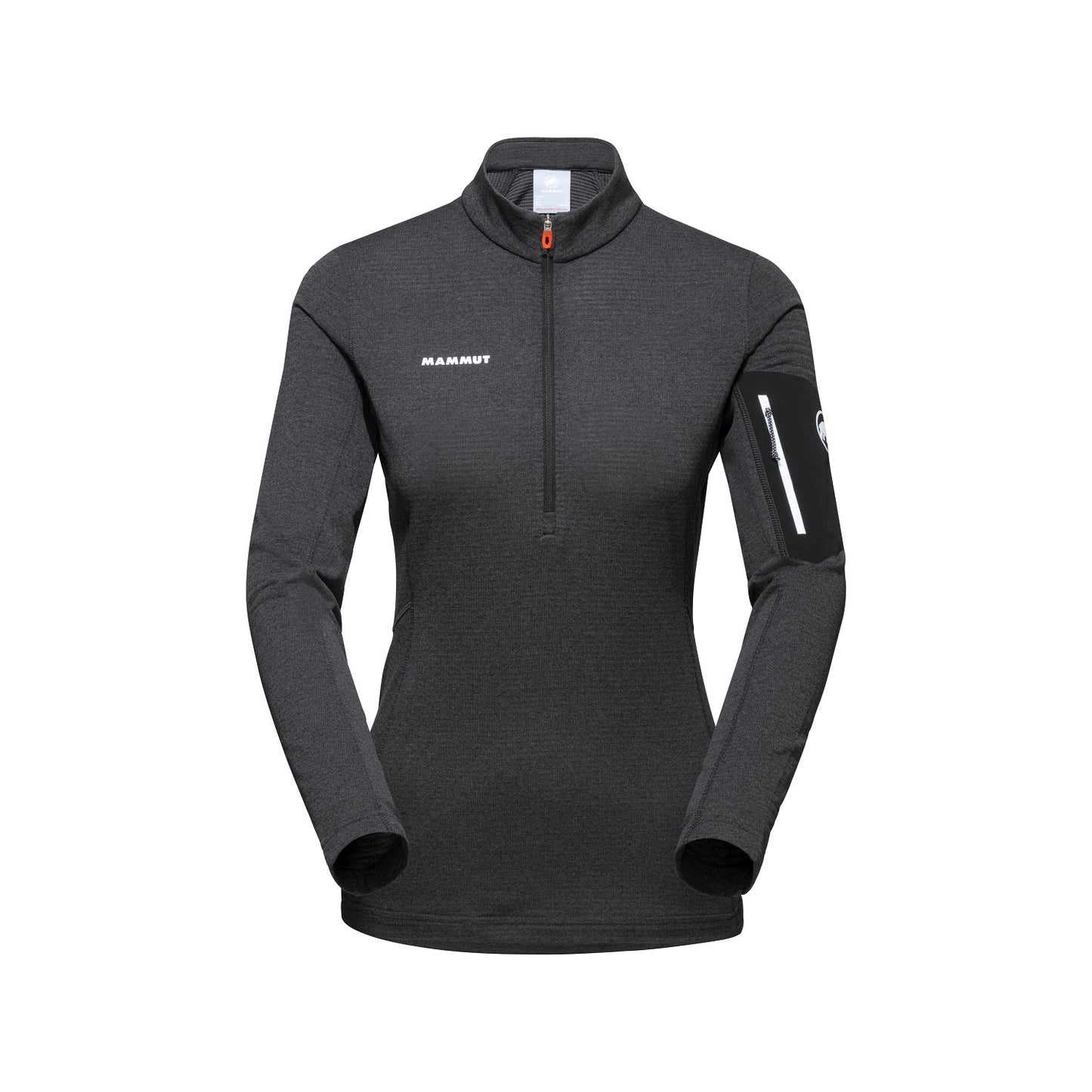 Termokrekls Mammut Aenergy Light ML Half Zip Pull sieviešu Black Phantom