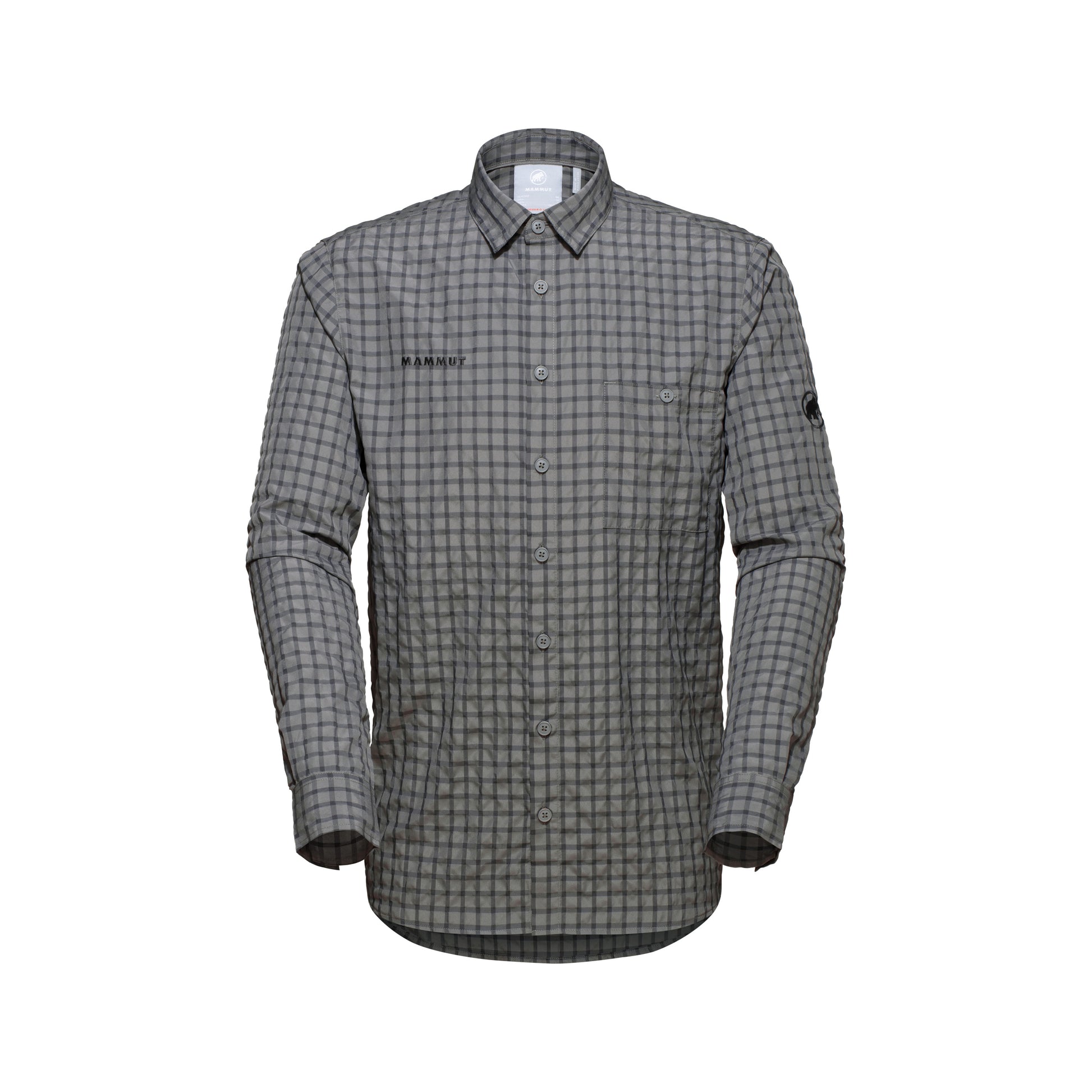 Pārgājienu krekls Mammut Lenni Longsleeve Shirt vīriešu Titanium-Phantom