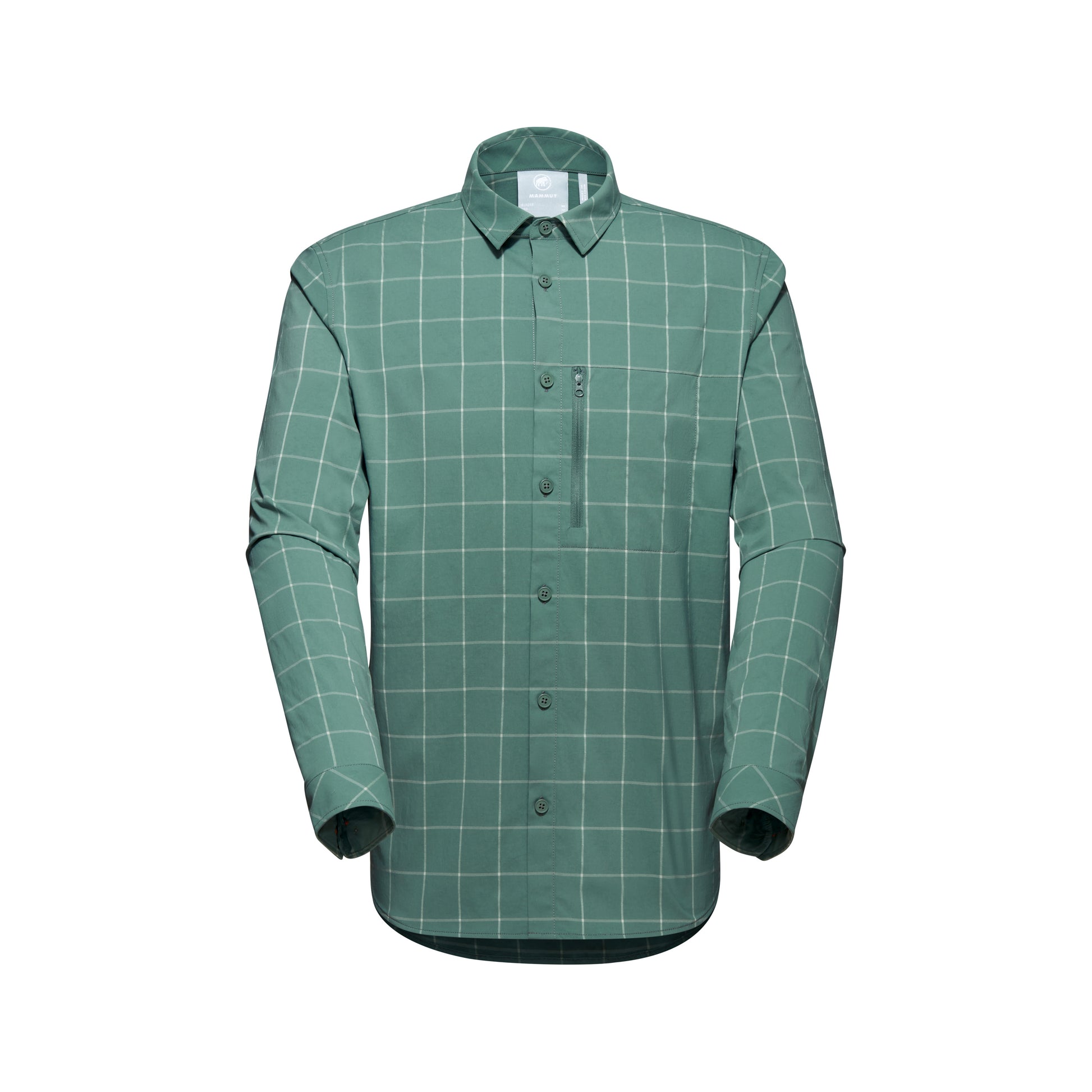 Mammut garroku krekls Mountain Longsleeve Shirt vīriešu Dark Jade-Jade