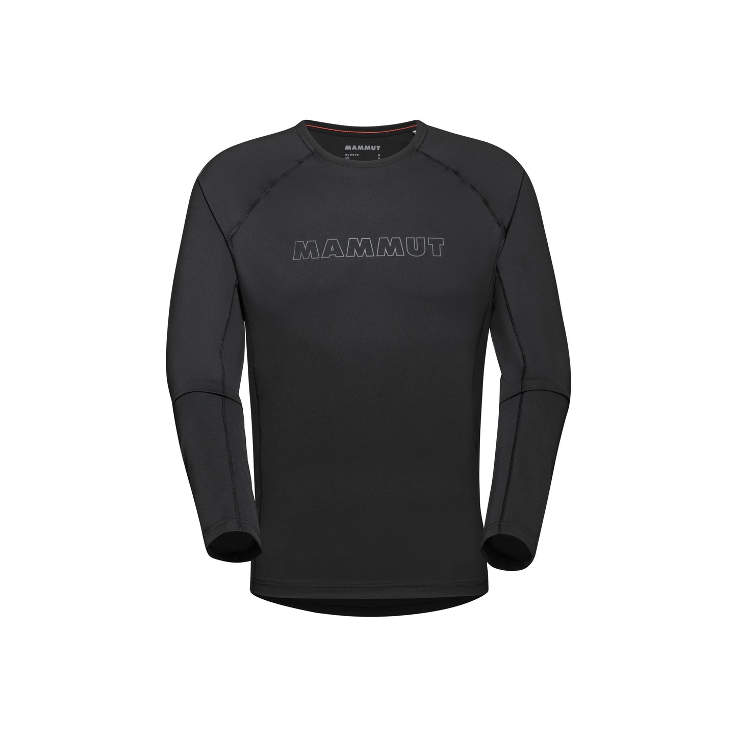 Sporta krekls Mammut Selun FL Longsleeve Logo vīriešu Black