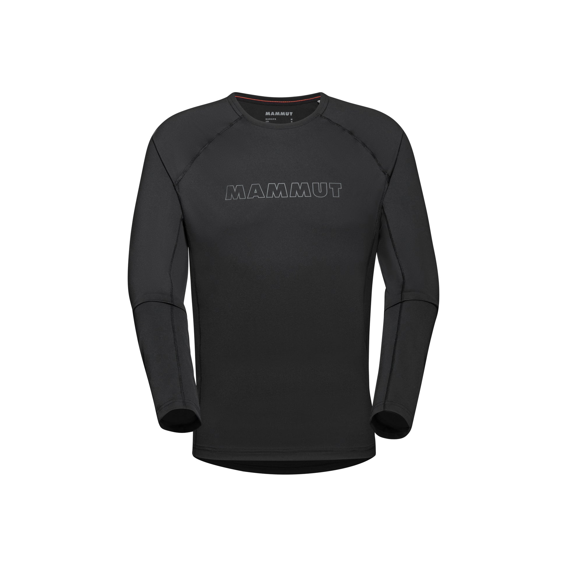 Sporta krekls Mammut Selun FL Longsleeve Logo vīriešu Black