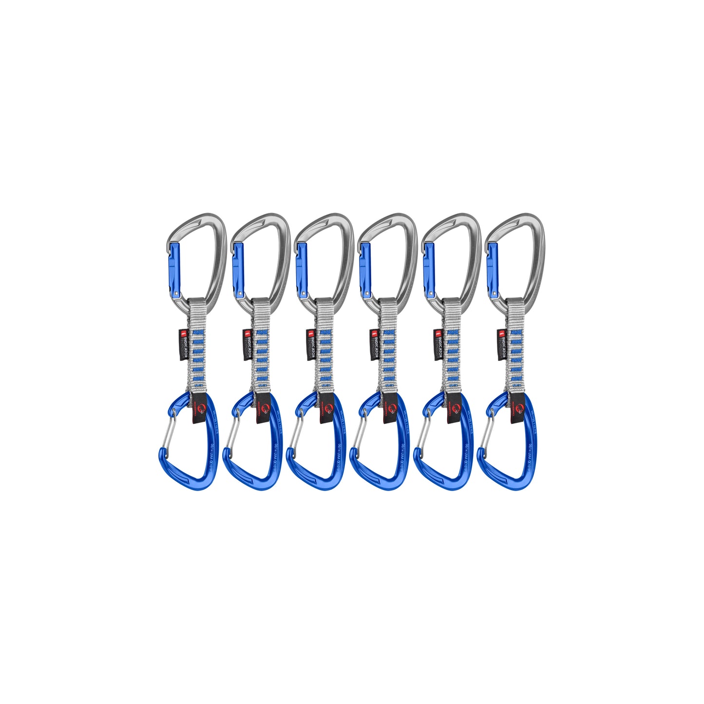 Mammut Crag Keylock Wire 10cm Indicator 6-Pack Quickdraws