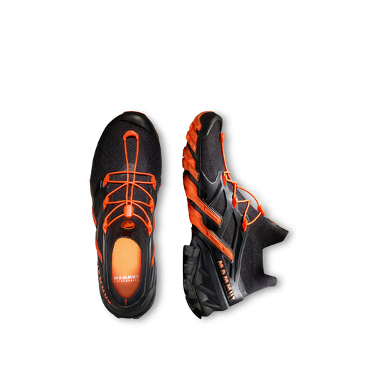 Mammut Aegility Pro Mid Drytech apavi vīriešu Black-Vibrant Orange