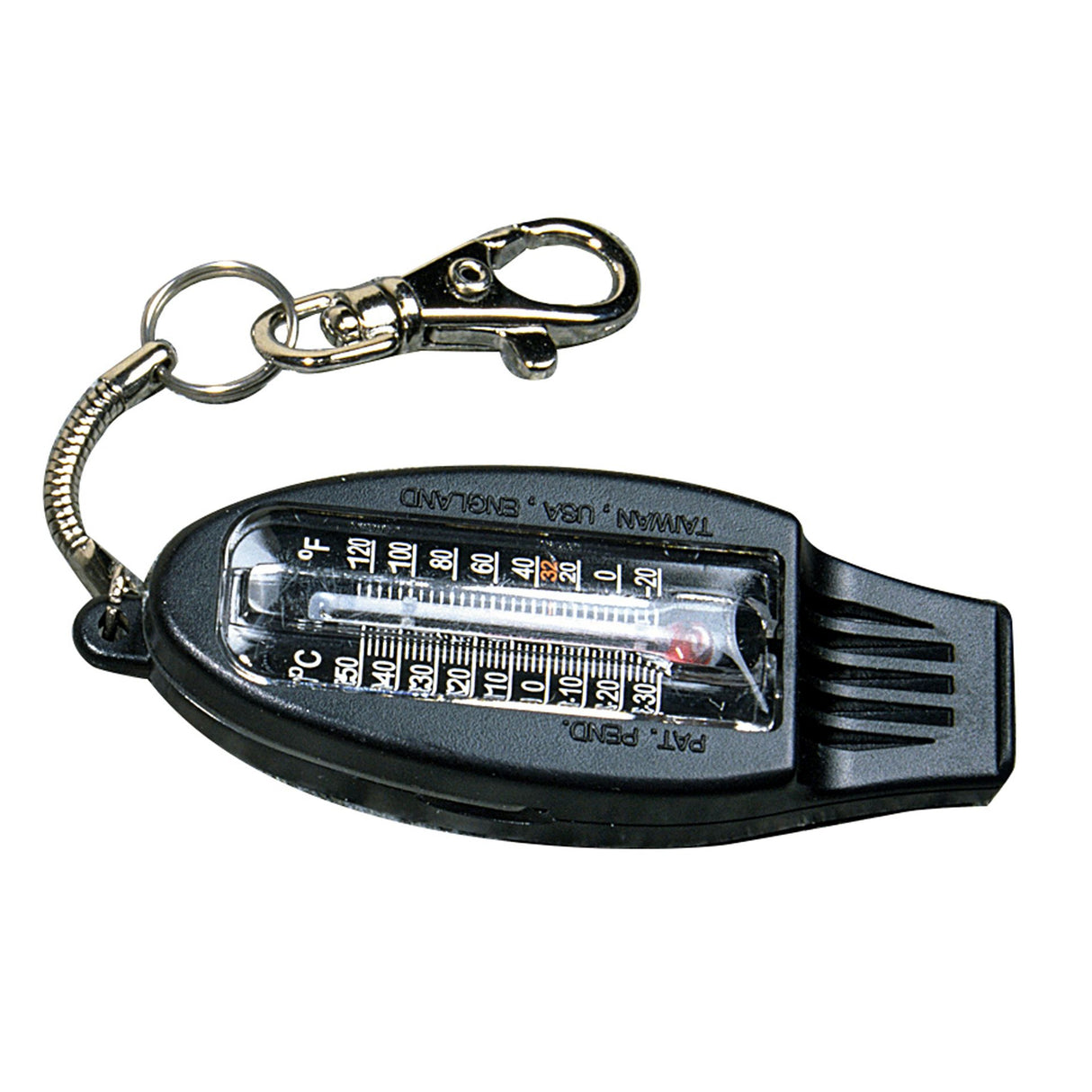 Whistle compass thermometer magnifier Coghlans Whistle 4in1