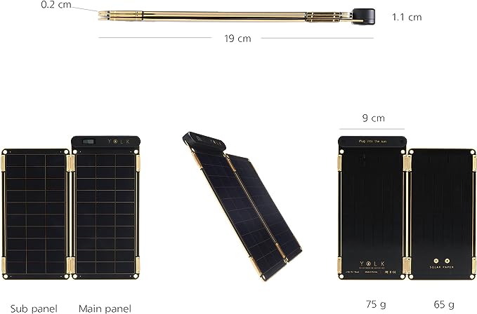 Portatīva saules baterija Yolk Solar Paper 5W