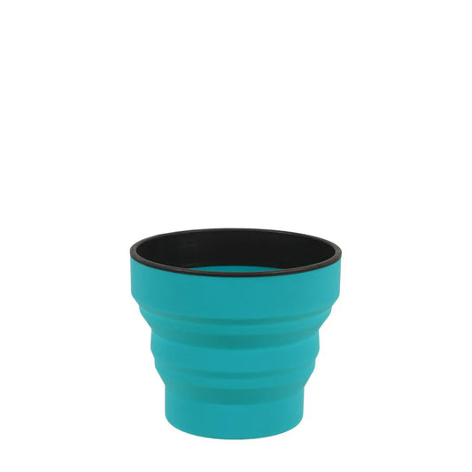 Lifeventure Silicone Ellipse Fleximug saliekama krūze Teal