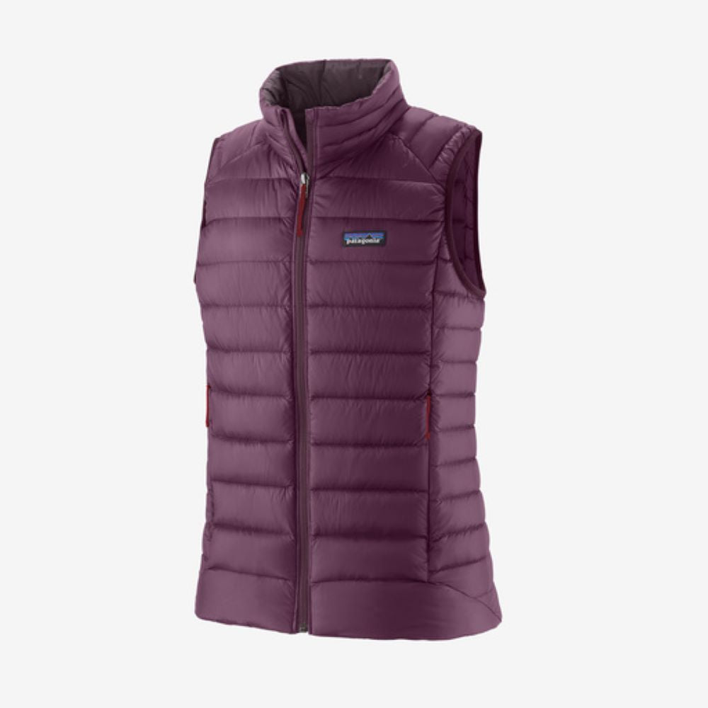 Dūnu veste Patagonia Down Sweater Vest sieviešu Night Plum