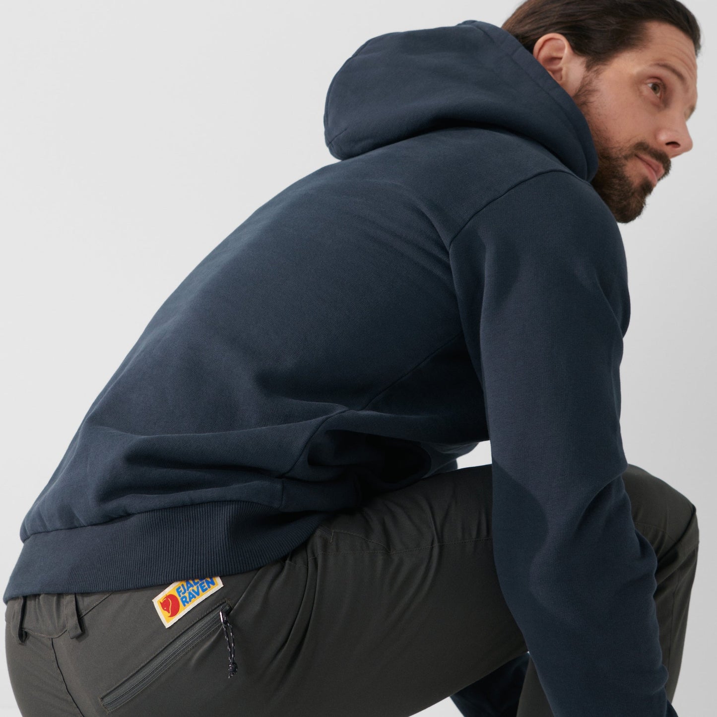 Džemperis Fjallraven Logo Hoodie vīriešu