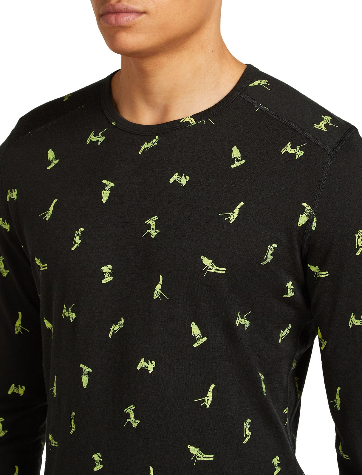 Termoveļas krekls Icebreaker Merino 200 Oasis LS Crewe Snow Day vīriešu