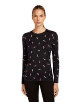 Merino termoveļas krekls Icebreaker 200 Oasis LS Crewe sieviešu