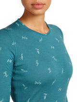 Merino termoveļas krekls Icebreaker 200 Oasis LS Crewe sieviešu