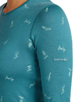 Merino termoveļas krekls Icebreaker 200 Oasis LS Crewe sieviešu