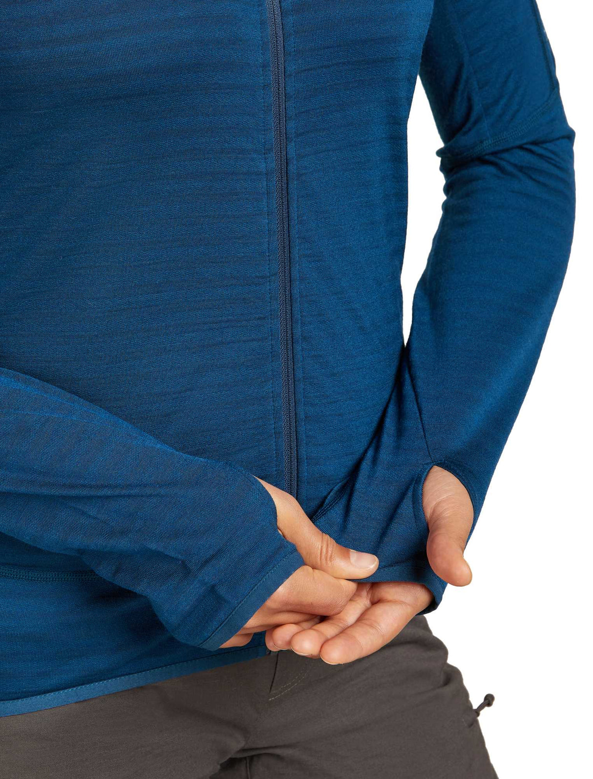 Vilnas flīsa jaka Icebreaker Real Fleece Descend LS Zip sieviešu