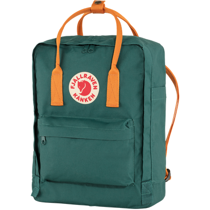 Mugursoma Fjallraven Kanken Arctic Green-Spicy Orange