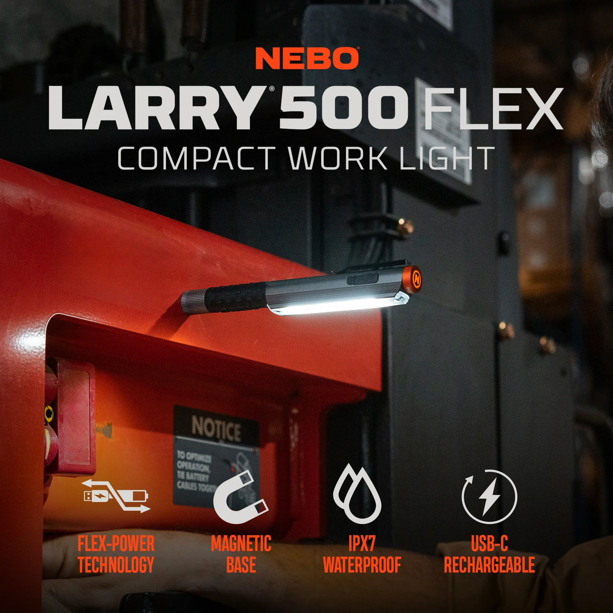 Lukturis Nebo Lil Larry 500 Flex